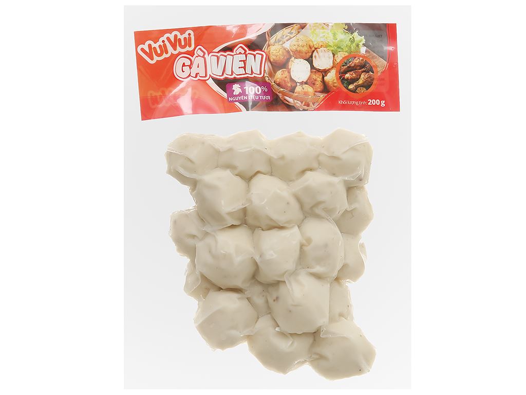 Gà viên VuiVui gói 200g 1