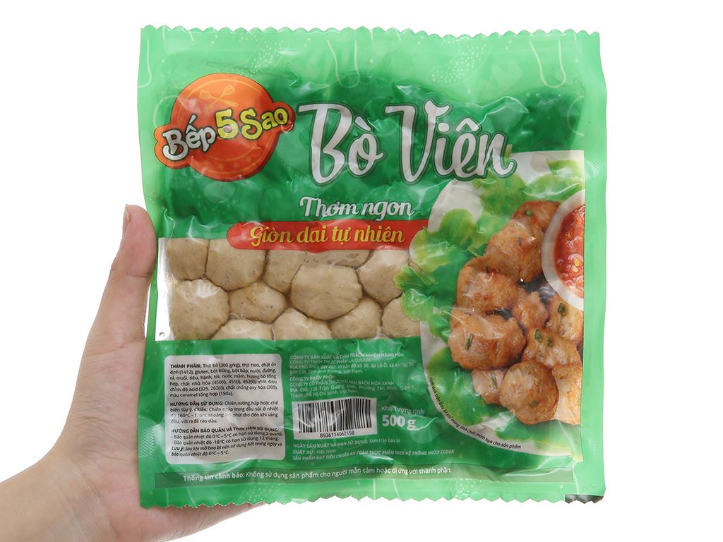 Bò viên Bếp 5 sao gói 500g 5