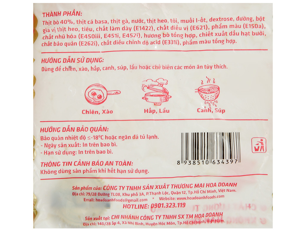 Bò viên Hoa Doanh 200g 4
