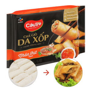 Chả giò da xốp nhân thịt Cầu Tre 500g