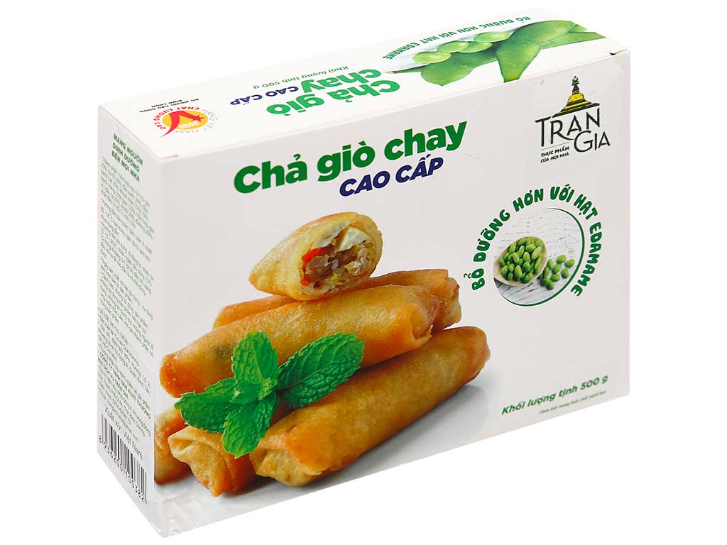Chả giò chay cao cấp Trần Gia hộp 500g 1