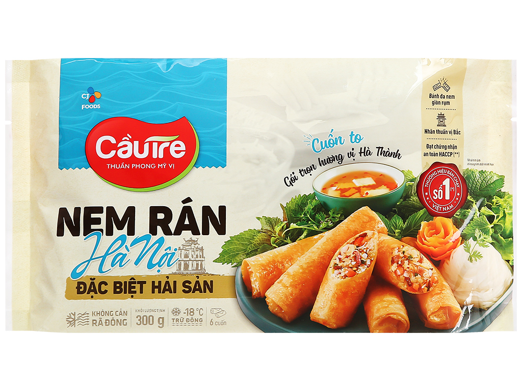Nem rán Hà Nội hải sản đặc biệt Cầu Tre 300g