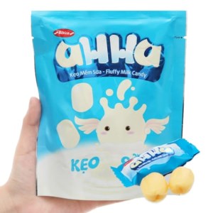 Kẹo mềm vị sữa AHHA gói 60g