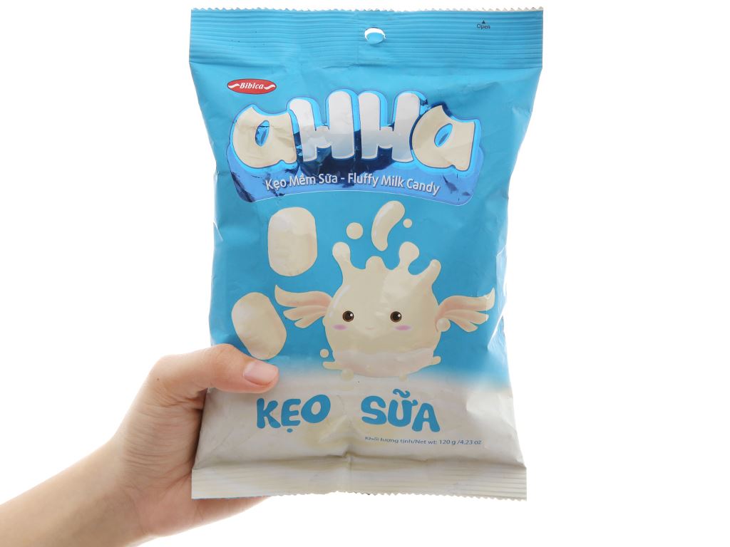Kẹo mềm sữa AHHA gói 120g 4