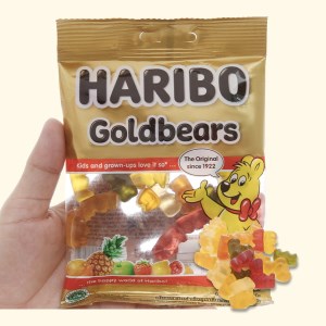Kẹo dẻo hình trái cây Haribo Goldbears gói 80g