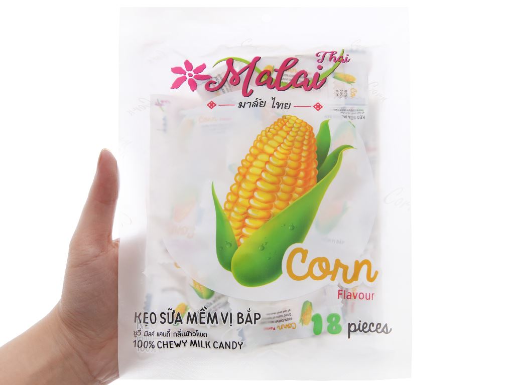 Kẹo sữa mềm Vị bắp Malai Thai gói 67g 4