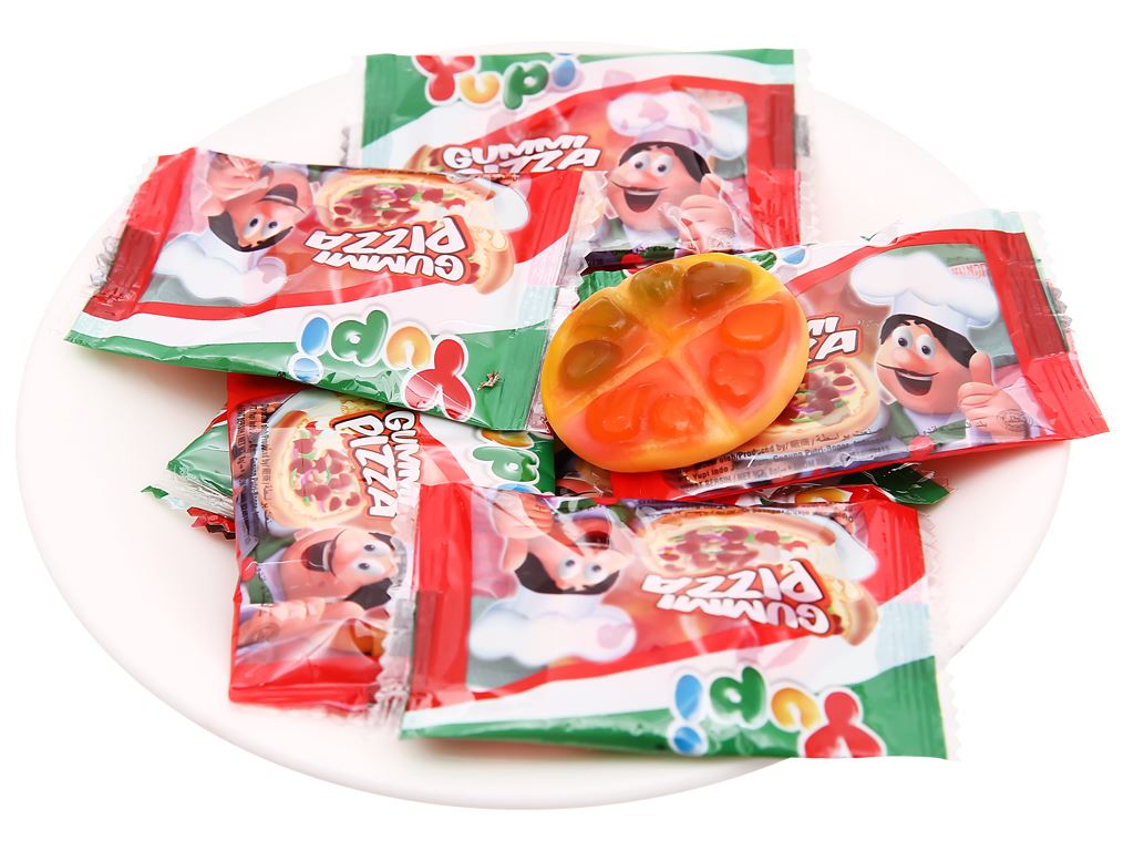 Kẹo dẻo Yupi Gummi Pizza vị cam gói 96g 6