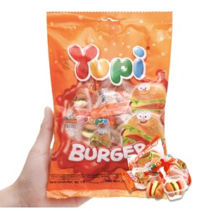 Kẹo dẻo Yupi Burger gói 96g