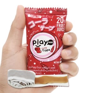 Kẹo dẻo cuộn vị cola Play More gói 21g