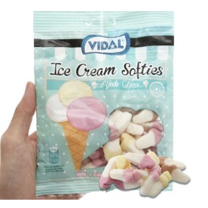 Kẹo dẻo hình cây kem Vidal Ice Cream Softies gói 100g
