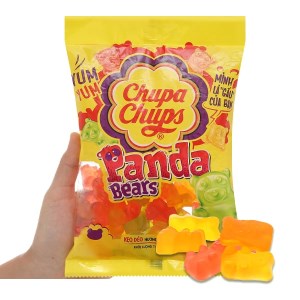 Kẹo dẻo hương trái cây tổng hợp Chupa Chups Panda Bears gói 160g
