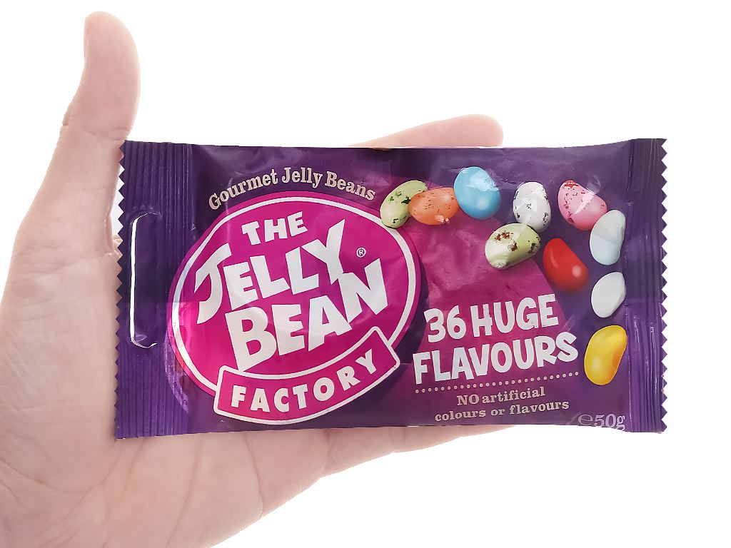 Kẹo hạt Jelly Bean vị trái cây gói 50g 5
