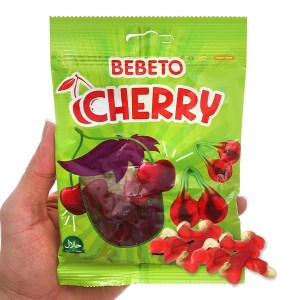 Kẹo dẻo vị cherry Bebeto gói 80g
