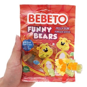 Kẹo dẻo hình gấu Bebeto gói 80g