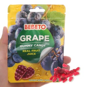 Kẹo dẻo vị nho Bebeto gói 60g