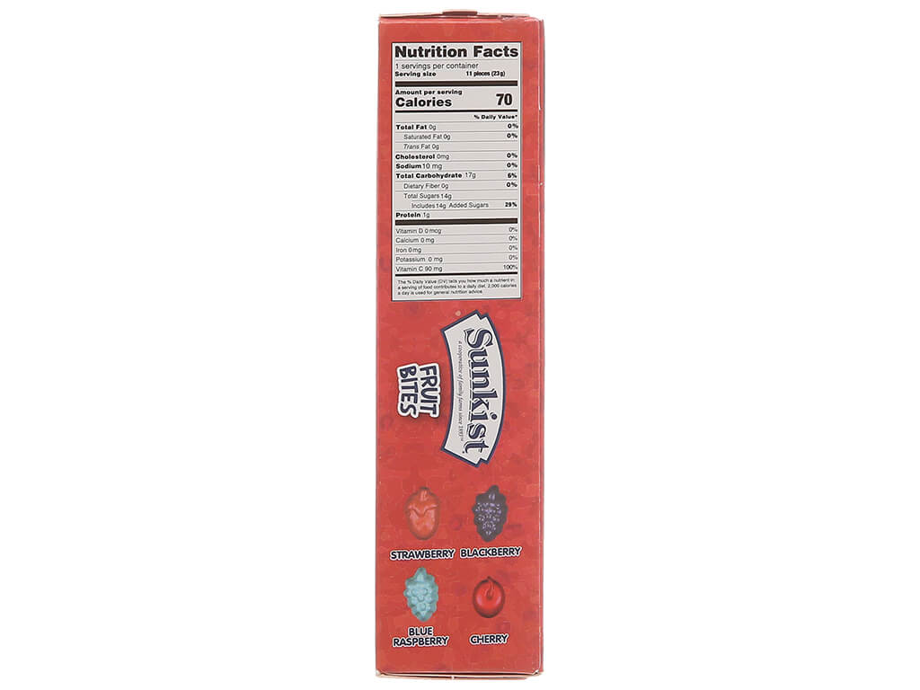 Kẹo dẻo vị quả mọng Sunkist hộp 115g 6