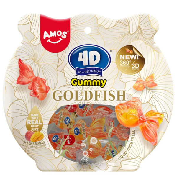 Kẹo dẻo 4d Amos Gummy Goldfish 42g