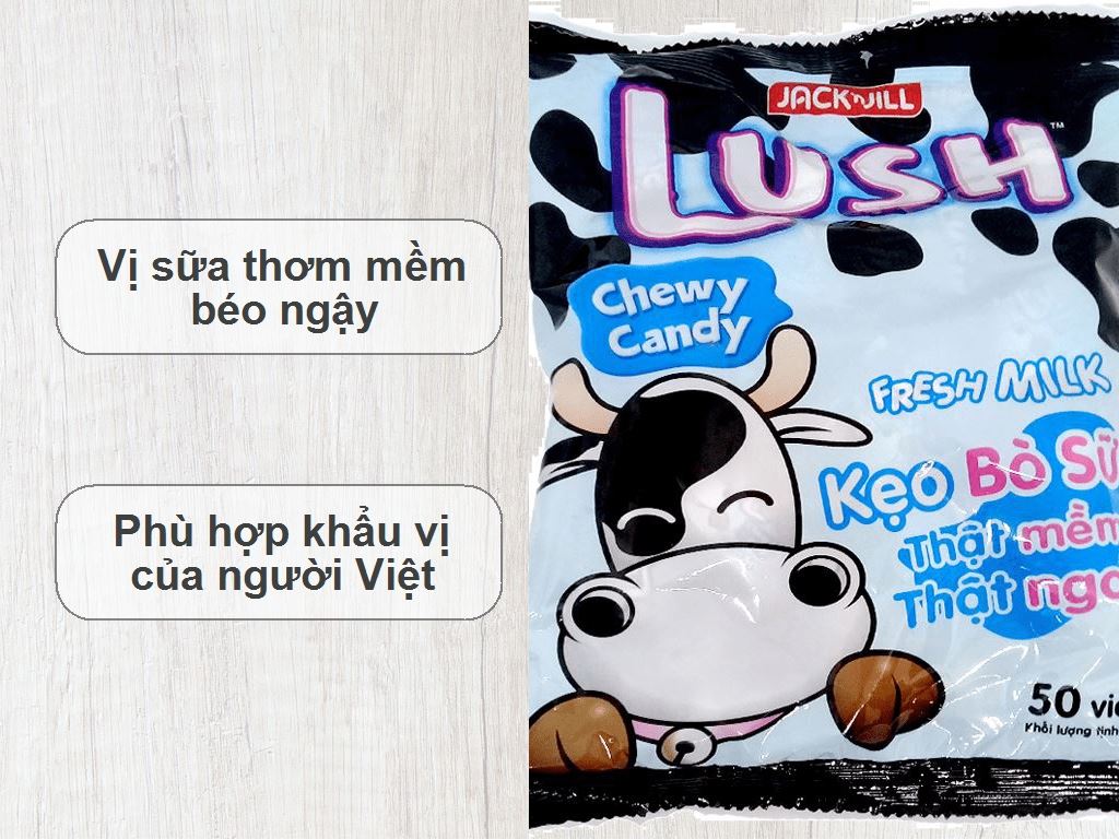 Kẹo bò sữa Jack n Jill Lush gói 140g 2