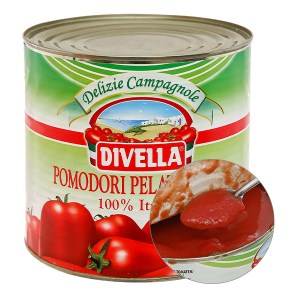 Cà chua lột vỏ Divella hộp 2.5kg