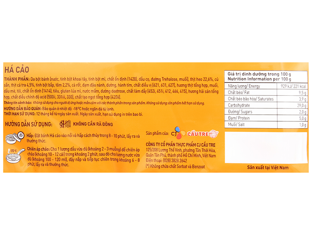 Há cảo thập cẩm Cầu Tre gói 500g 11