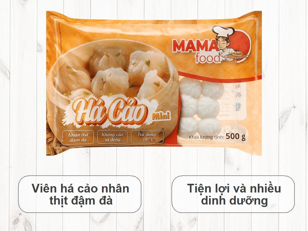 Há cảo mini Mama Food gói 500g 2