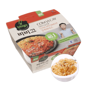 Cơm kim chi vị cay Hàn Quốc Bibigo hộp 160g