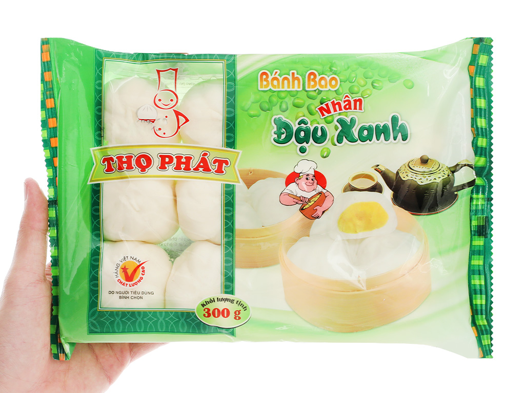 Bánh bao nhân đậu xanh Thọ Phát gói 300g tại Bách hoá XANH