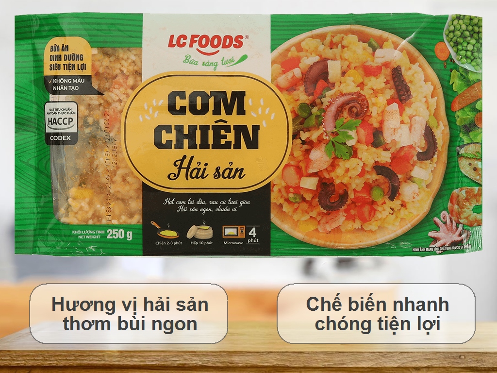 Cơm chiên hải sản LC FOODS gói 250g 2