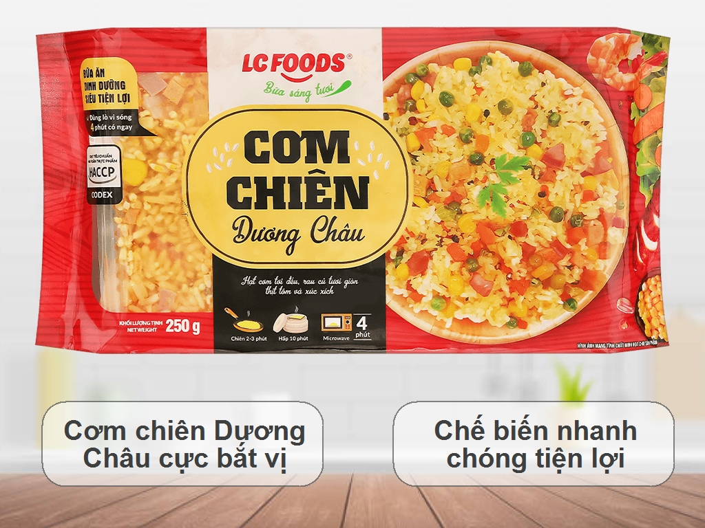 Cơm chiên dương châu LC FOODS gói 250g 2
