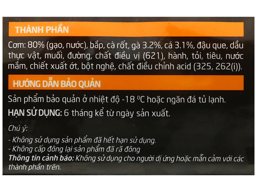 Cơm chiên cá mặn LC FOODS gói 250g 5