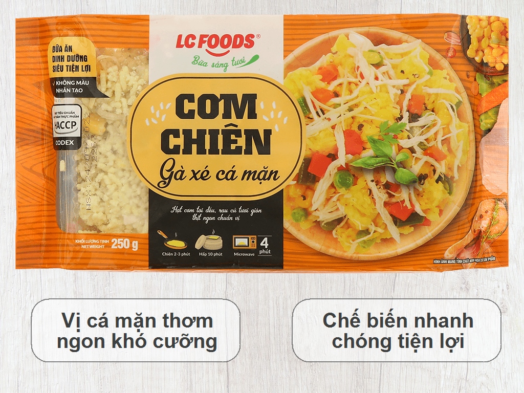 Cơm chiên cá mặn LC FOODS gói 250g 2
