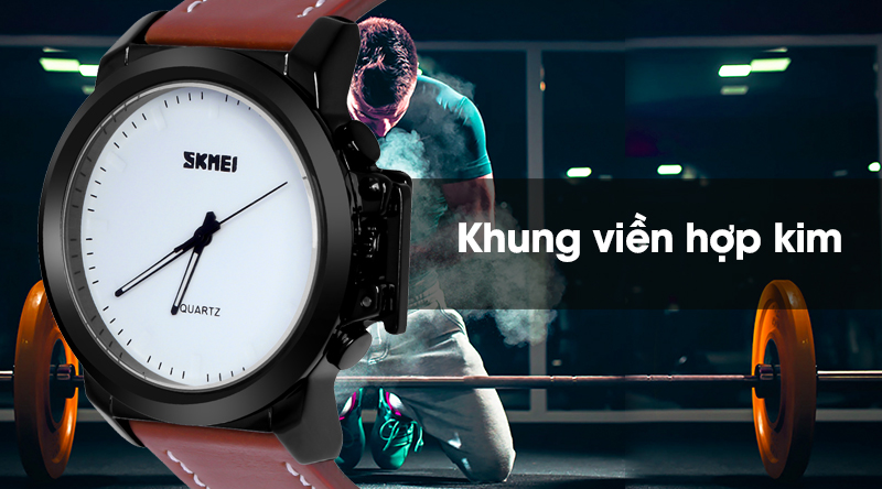 Đồng hồ Nam Skmei SK-1208 có khung viền hợp kim Đồng hồ Nam Skmei SK-1208 có khung viền hợp kim