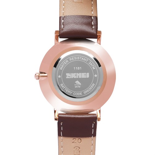 Đồng hồ Nam Skmei SK-1181N&L Màu Nâu