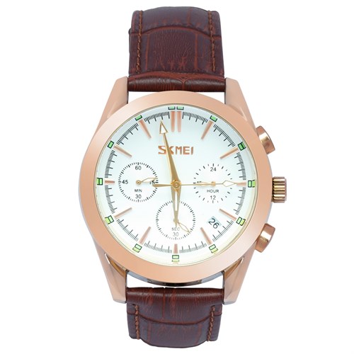 Đồng hồ Nam Skmei SK-9127 Màu Nâu