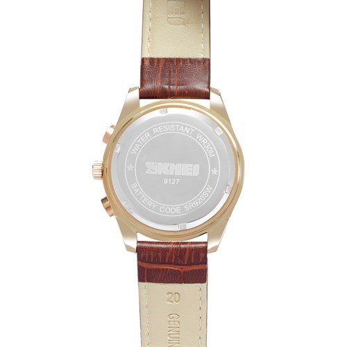 Đồng hồ Nam Skmei SK-9127 Màu Nâu