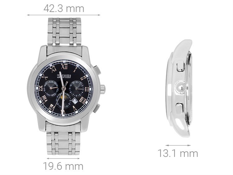Đồng hồ Nam Skmei SK-9121 Màu Đen