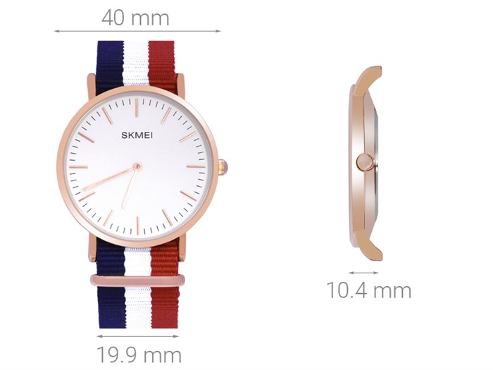 Đồng hồ Nam Skmei SK-1181N&L Màu Trắng