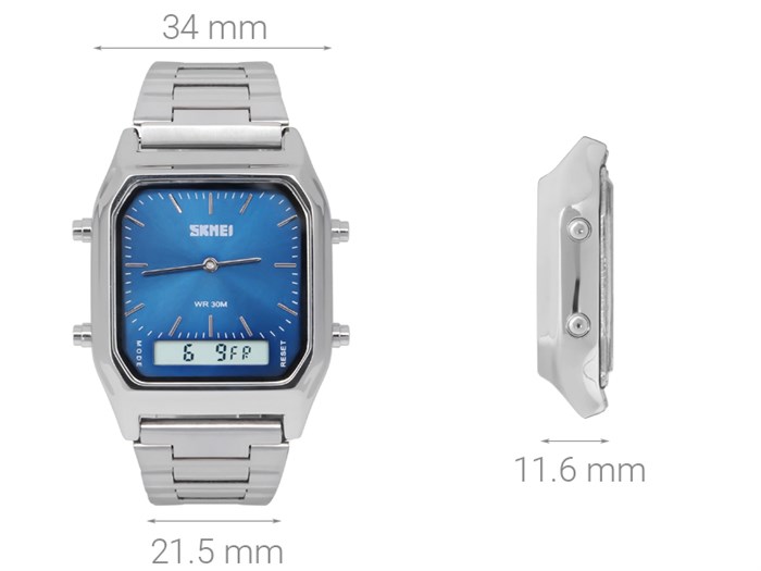 Đồng hồ SKMEI 34 mm Nữ SK-1220 Màu Xanh Dương