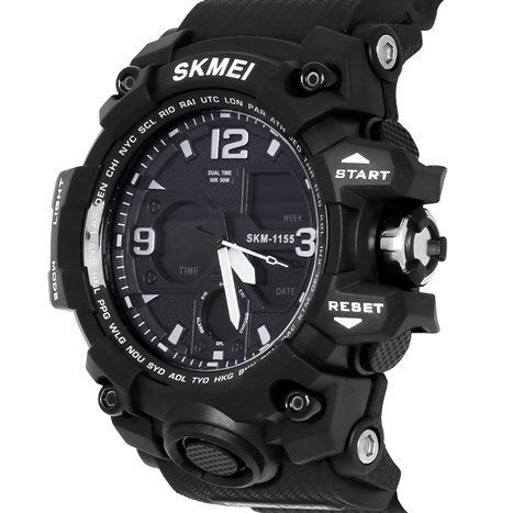 Đồng hồ Nam Skmei SK-1155B Màu Đen