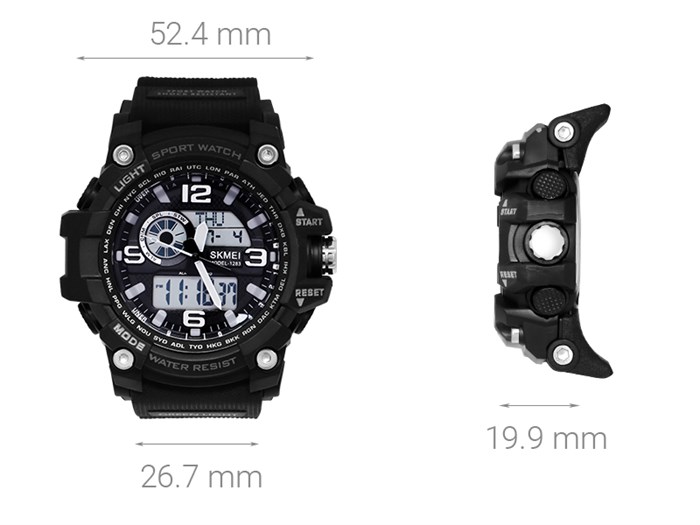 Đồng hồ Nam Skmei SK-1283 Màu Đen