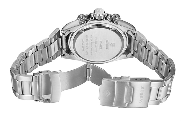 Đồng hồ Nam Weide WH3309-2C Màu Bạc