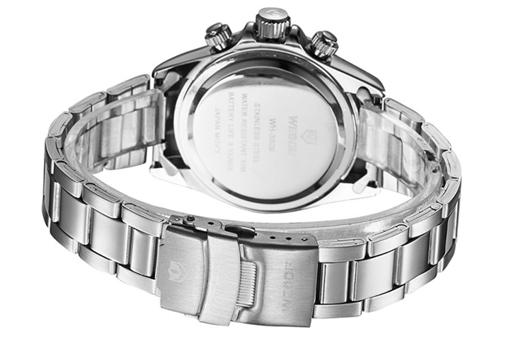 Đồng hồ Nam Weide WH3309-2C Màu Bạc