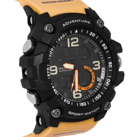 Đồng hồ Nam Weide WA3J8001-5C Màu Đen - nâu