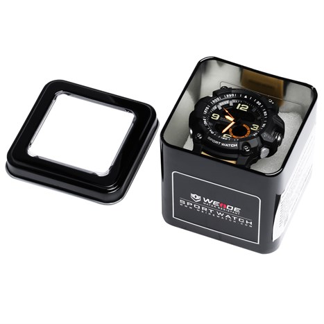 Đồng hồ Nam Weide WA3J8001-5C Màu Đen - nâu