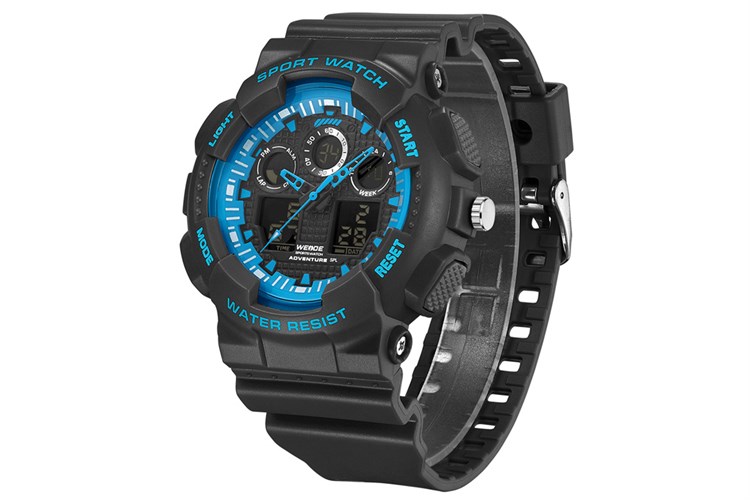 Đồng hồ Nam Weide WA3J8003-3C Màu Đen - xanh dương