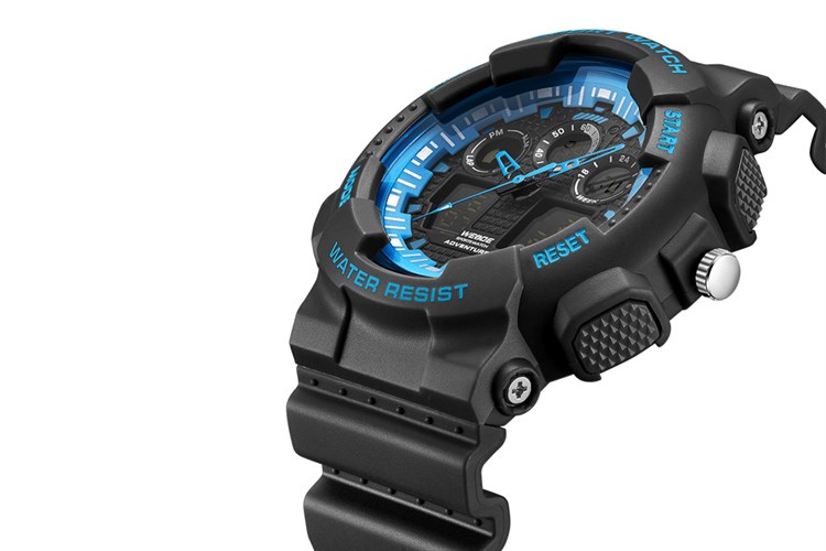 Đồng hồ Nam Weide WA3J8003-3C Màu Đen - xanh dương