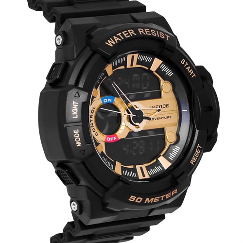 Đồng hồ Nam Weide WA3J8009-2C Màu Đen - Vàng
