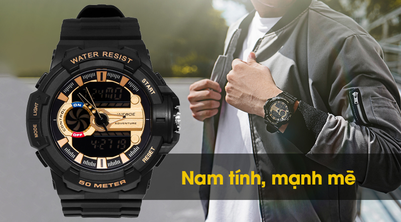 Đồng hồ Nam Weide WA3J8009-2C nam tính mạnh mẽ Đồng hồ Nam Weide WA3J8009-2C nam tính mạnh mẽ