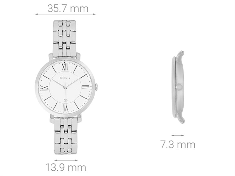 Đồng hồ FOSSIL Carlie 35.7 mm Nữ ES3433 Màu Bạc