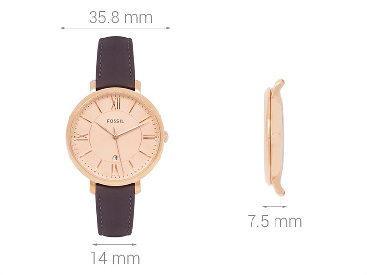 Đồng hồ FOSSIL 35.8 mm Nữ ES3707 Màu Nâu
